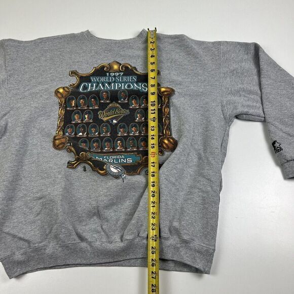 Vintage Florida Marlins 1997 World Series Champions MLB Starter Sweatshirt Sz XL - Picture 5 of 10